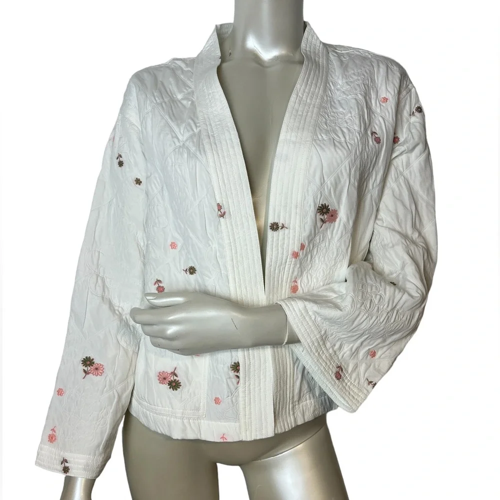 Current Air brand White Embroidered Open jacket - Picture 6 of 14